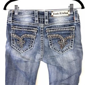 ROCK REVIVAL Women Mid-Rise Bootcut Jeans 26
